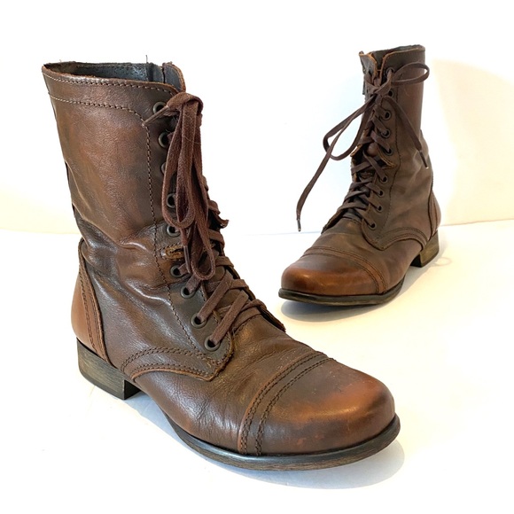 Steve Madden Shoes - Steve Madden Lace Up Leather Boots
